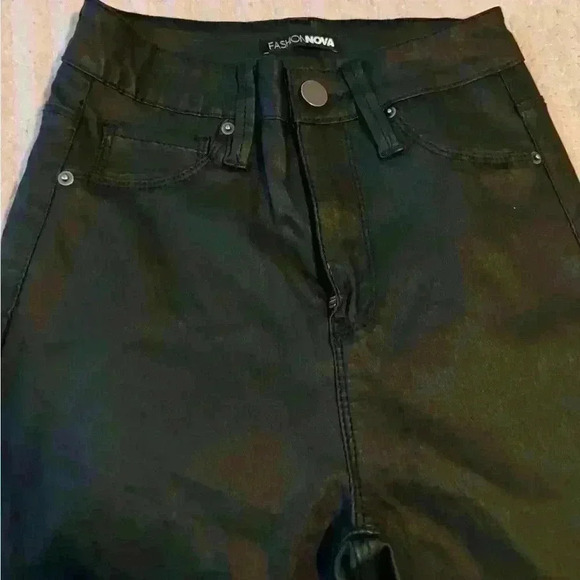 Fashionova Leather Pants Size 5 - Picture 5 of 5